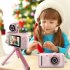 Kids Hd Digital Camera 20 Million Pixel Video Recorder 180 Degree Rotation Small Slr Photo Camera Pink