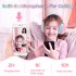 Kids Headphones With Mic LED Light Up 3D Cat Wireless Kids Headphones Adjustable Headband Over Ear Headsets pink