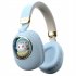 Kids Headphones With Mic LED Light Up 3D Cat Wireless Kids Headphones Adjustable Headband Over Ear Headsets pink