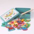 Kids Infant Wooden Magnetic Fishing Toy Parent Child Educational Blocks blue