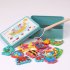 Kids Infant Wooden Magnetic Fishing Toy Parent Child Educational Blocks blue