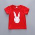 Kids Infants Boys Girls Rabbits Printing Shirts Strips Pattern Pants