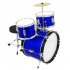 Kids Jazz Drum Kits 3 Drum And 1 Cymbal With Stool Mini Band Rock Set Junior 3 Piece Drum Set For Kids Drummers And Beginners blue