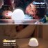 Kids Led Cute Cloud Shape Night Light With Lanyard 4 Lighting Modes Rechargeable 1200mah Battery Bedside Lamp White