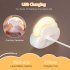Kids Led Cute Cloud Shape Night Light With Lanyard 4 Lighting Modes Rechargeable 1200mah Battery Bedside Lamp White