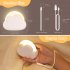 Kids Led Cute Cloud Shape Night Light With Lanyard 4 Lighting Modes Rechargeable 1200mah Battery Bedside Lamp White