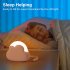 Kids Led Cute Cloud Shape Night Light With Lanyard 4 Lighting Modes Rechargeable 1200mah Battery Bedside Lamp White