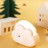 Kids Led Cute Cloud Shape Night Light With Lanyard 4 Lighting Modes Rechargeable 1200mah Battery Bedside Lamp White