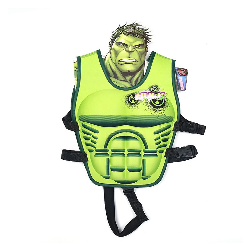 Kids Life Jacket Floating Vest Children Boy Swimsuit Sunscreen Floating Power swimming pool accessories ring Drifting Boating Hulk-M