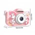 Kids Mini Camera 2 0ips Display Hd Digital Camera Cartoon Educational Toy 800w Single Camera Pink