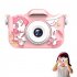 Kids Mini Camera 2 0ips Display Hd Digital Camera Cartoon Educational Toy 800w Single Camera Pink