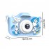 Kids Mini Camera 2 0ips Display Hd Digital Camera Cartoon Educational Toy 800w Single Camera Blue