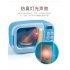 Kids Mini Kitchen Play House Toy Imitation Electric Appliance Toy for Boys Girls Microwave Oven blue