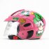 Kids Motorcycle Helmet Children Half Helmet For Children Cycling Head Protector  Yellow calf Free size
