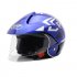 Kids Motorcycle Helmet Children Half Helmet For Children Cycling Head Protector  Blue calf Free size