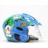 Kids Motorcycle Helmet Children Half Helmet For Children Cycling Head Protector  Blue calf Free size