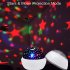 Kids Night Light 360 Degree Rotating 2 In 1 Ocean Starry Night Light Projector 8 Colors Changing Light For Boys Girls black