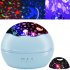 Kids Night Light 360 Degree Rotating 2 In 1 Ocean Starry Night Light Projector 8 Colors Changing Light For Boys Girls black