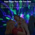 Kids Night Light 360 Degree Rotating 2 In 1 Ocean Starry Night Light Projector 8 Colors Changing Light For Boys Girls black
