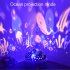 Kids Night Light 360 Degree Rotating 2 In 1 Ocean Starry Night Light Projector 8 Colors Changing Light For Boys Girls black