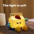 Kids Night Light With Phone Support Rechargable Dimmable Carton Milk Box Night Lamp Bedside Light Room Decor warm yellow light
