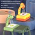 Kids Painting Board Toys Multi functional Projector Cartoon Art Painting Table With Lighting Music Toys For Boys Girls green