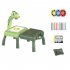 Kids Painting Board Toys Multi functional Projector Cartoon Art Painting Table With Lighting Music Toys For Boys Girls green