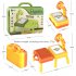 Kids Painting Board Toys Multi functional Projector Cartoon Art Painting Table With Lighting Music Toys For Boys Girls green
