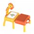Kids Painting Board Toys Multi functional Projector Cartoon Art Painting Table With Lighting Music Toys For Boys Girls green
