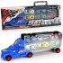 Kids Portable Container Car Toy Inertial Alloy Small Car Storage Set With Slide Track Model Toy Car As shown
