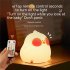 Kids Portable Silicone Night Light Rgb Colorful Dimming Infrared Remote Control Rechargeable Bedside Lamps Patted Light