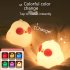 Kids Portable Silicone Night Light Rgb Colorful Dimming Infrared Remote Control Rechargeable Bedside Lamps Patted Light