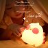 Kids Portable Silicone Night Light Rgb Colorful Dimming Infrared Remote Control Rechargeable Bedside Lamps Patted Light