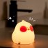 Kids Portable Silicone Night Light Rgb Colorful Dimming Infrared Remote Control Rechargeable Bedside Lamps Patted Light