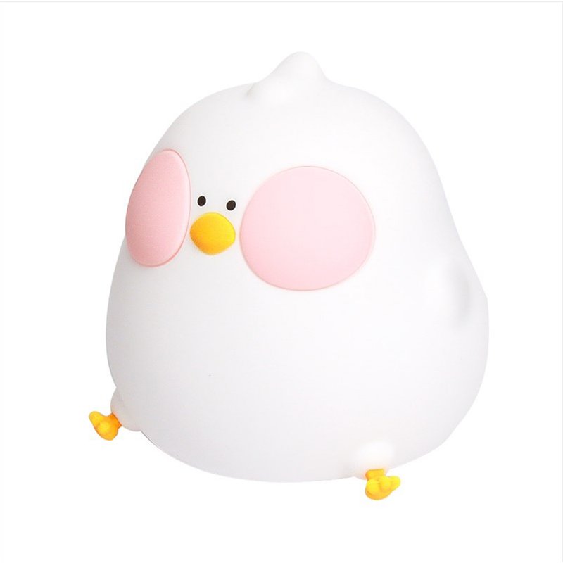 Kids Portable Silicone Night Light Rgb Colorful Dimming Infrared Remote Control Rechargeable Bedside Lamps Patted Light