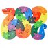 Kids Preschol Cognitive Intelligence Colorful Wooden Blocks 26 Letters Snake Puzzle Toys Montessori Jigsaw for Birthday Chirstmas Gift
