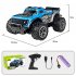 Kids RC Car High Speed 30km H Off Road Vehicle with Light Electric Remote Control Climbing Car Blue 2 Batteries