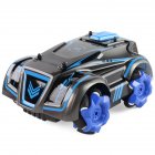 Kids RC Car With Music Light Rechargeable 360 Degree Rotation Drift Stunt Remote Control Car Birthday Gifts For Boys Blue