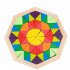 Kids Rainbow Puzzle Building Blocks Wooden Building Bricks Jigsaw Puzzle Early Educational Toys For Kids Gifts C