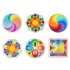 Kids Rainbow Puzzle Building Blocks Wooden Building Bricks Jigsaw Puzzle Early Educational Toys For Kids Gifts C
