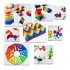 Kids Rainbow Puzzle Building Blocks Wooden Building Bricks Jigsaw Puzzle Early Educational Toys For Kids Gifts C