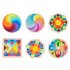 Kids Rainbow Puzzle Building Blocks Wooden Building Bricks Jigsaw Puzzle Early Educational Toys For Kids Gifts D