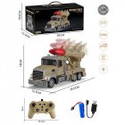 Kids RC Truck Movable Missile Launcher Vehicle Simulation Turret Rotation RC Car