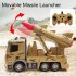 Kids Rc Truck Movable Missile Launcher Vehicle Simulation Turret Rotation Rc Car With Light For Boys Birthday Xmas Gifts QH2904 1D American style lithium batter