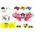 Kids Remote Control Car Toy Double Sided 360 Degree Rotating 4wd Stunt RC Car with Light Blue