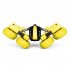 Kids Remote Control Car Toy Double Sided 360 Degree Rotating 4wd Stunt RC Car with Light Yellow