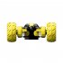 Kids Remote Control Car Toy Double Sided 360 Degree Rotating 4wd Stunt RC Car with Light Yellow