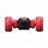 Kids Remote Control Car Toy Double Sided 360 Degree Rotating 4wd Stunt RC Car with Light Red
