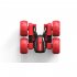 Kids Remote Control Car Toy Double Sided 360 Degree Rotating 4wd Stunt RC Car with Light Red