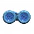 Kids Remote Control Car Toy Double Sided 360 Degree Rotating 4wd Stunt RC Car with Light Blue